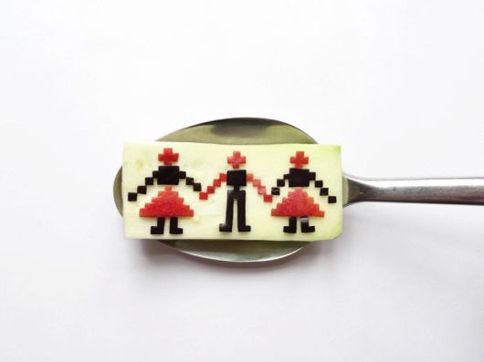 Creative Food Art On Spoons