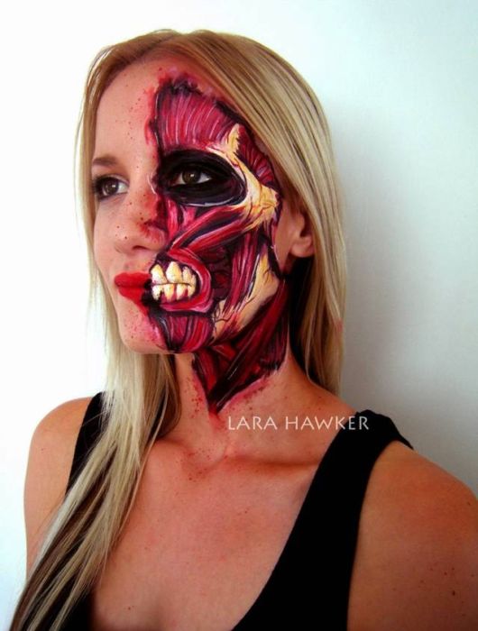Amazing Face Paintings By Lara Hawker  