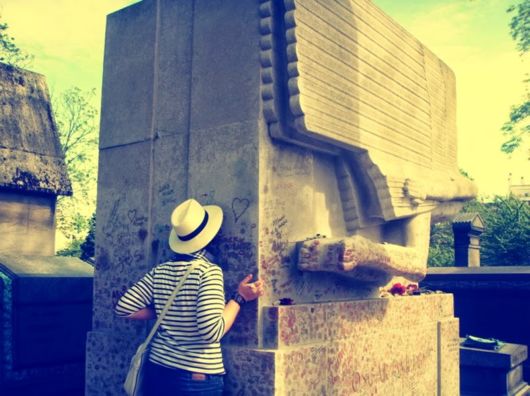 Oscar Wilde's Tomb Marked With Lipstics
