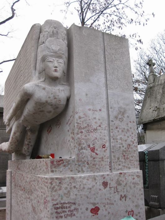 Oscar Wilde's Tomb Marked With Lipstics
