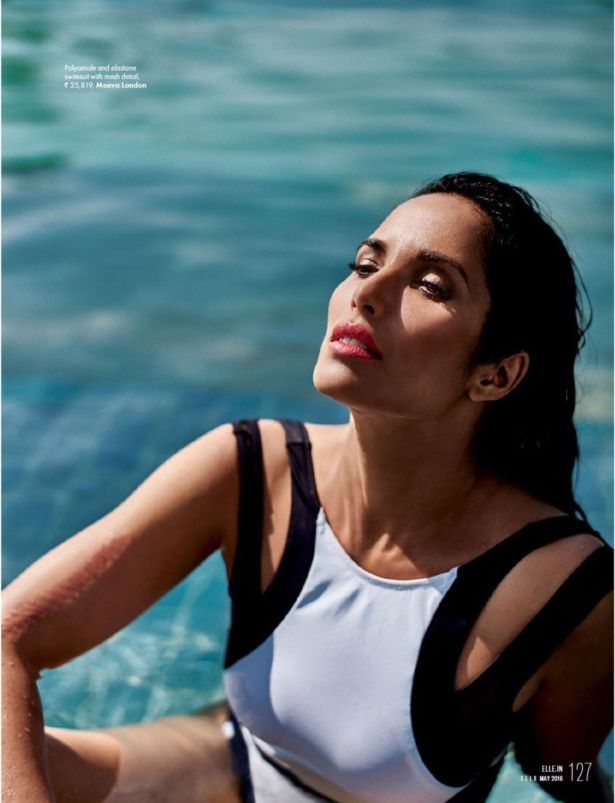 Padma Lakshmi Elle Magazine Photoshoot