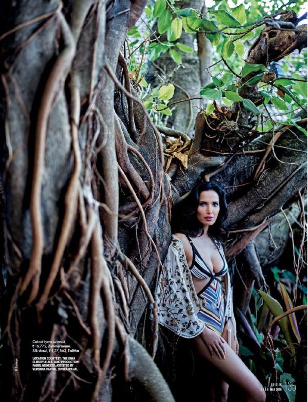 Padma Lakshmi Elle Magazine Photoshoot