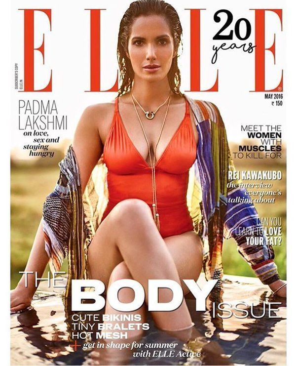 Padma Lakshmi Elle Magazine Photoshoot